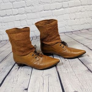 John Fluevog Truths Shelagh Lace Up Heeled Boots